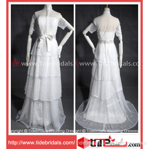 Halter Lace Beaded Belt Mother of The Bride Dress (AS3650A)